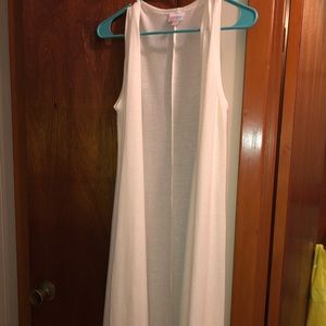 XS LULAROE WHITE JOY